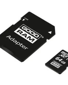 Alternative view of GOODRAM памет card microSD 64GB CL10 UHS I + адаптер