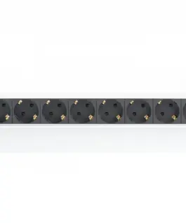 Alternative view of Digitus Power strip PDU 19 inches, 1U, 8 sockets, power: 16A, 4000W, aluminum, 2m