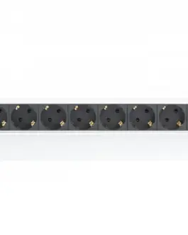 Alternative view of Digitus Power strip PDU 19 inches, 1U, 8 sockets, power: 16A, 4000W, aluminum, 2m