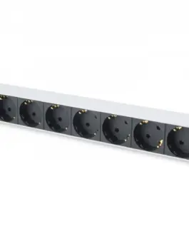 Digitus Power strip PDU 19 inches, 1U, 8 sockets, power: 16A, 4000W, aluminum, 2m