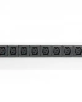 Alternative view of Digitus Power strip PDU 19-inch aluminium 1U, 10 sockets IEC C13, 10A, 2500W, 2m