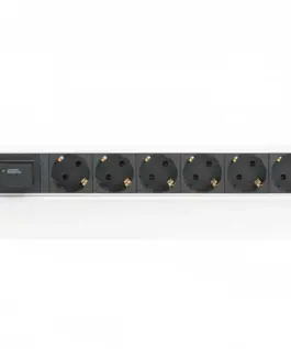 Alternative view of Digitus 1U Aluminium PDU Rackmountable