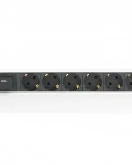 Alternative view of Digitus 1U Aluminium PDU Rackmountable