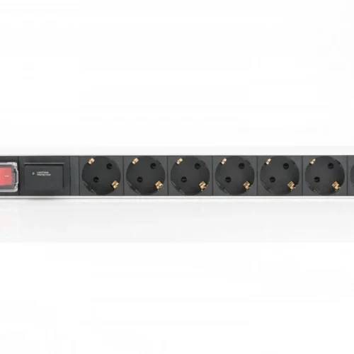 Alternative view of Digitus 1U Aluminium PDU Rackmountable
