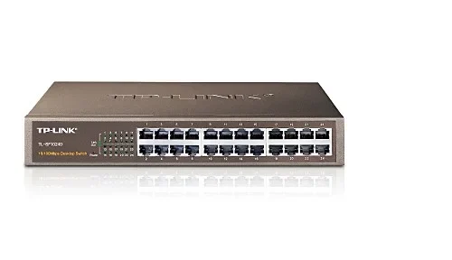 Alternative view of TP-LINK SF1024D switch L2 24x10/100 Desktop