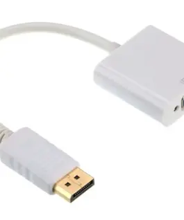 Gembird адаптер Display Port VGA бял