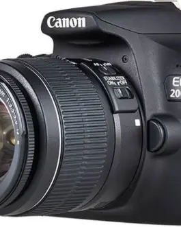 Canon Aparat lustrzanka EOS 2000D черен + Obiektyw 18-55 IS + Akumulator LP-E10 EU26 2728C010