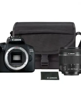 Canon Aparat lustrzanka EOS 2000D черен + Obiektyw 18-55 IS EU26 VUK + Torba + Karta SD 16 GB