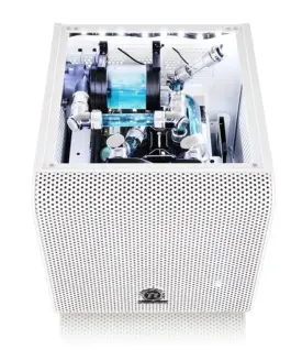 Alternative view of Thermaltake кутия за компютър Core V1 MiniITX Window - Snow Edition
