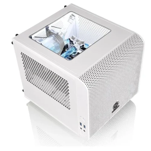 Thermaltake кутия за компютър Core V1 MiniITX Window – Snow