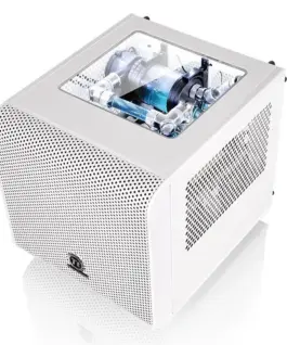 Thermaltake кутия за компютър Core V1 MiniITX Window – Snow