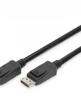Digitus кабел за връзка Displayport K 30Hz UHD Typ DP/DP M/M черен 1m