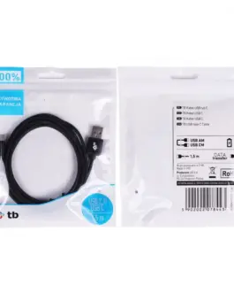Alternative view of TB кабел USB - USB C 1.5 m черен tape