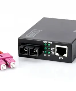 Alternative view of Digitus Media конвертор MM 100Base-T X to 100Base-FX SC 2km