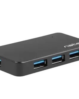 Alternative view of Natec Hub USB3.0 4-Port Moth черен