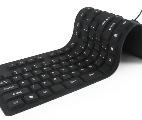 Alternative view of Gembird Silicone клавиатура USB+PS/2 черен