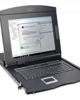 Digitus LCD Console 17inch KVM touchpad US keyboard