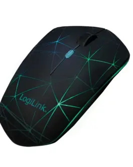 Alternative view of LogiLink Optical Bluetooth Mouse, illuminated