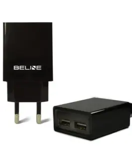 Beline Travel зарядно 2x USB + USB-C 2A черен