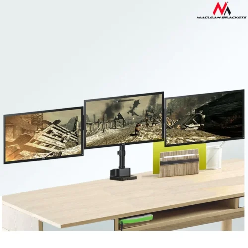 Alternative view of Maclean Triple Stand For 3 монитор Screens MC-811