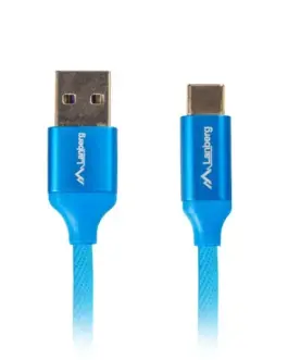 Lanberg USB кабел CM - AM 2.0 1m син Premium