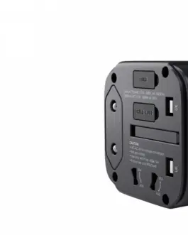 Alternative view of AUKEY PA-TA01 черен Universal Traver адаптер 2xUSB+1xUSB C 7.8A Fits in 150 Countries