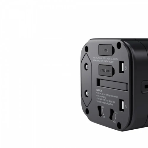 Alternative view of AUKEY PA-TA01 черен Universal Traver адаптер 2xUSB+1xUSB C 7.8A Fits in 150 Countries