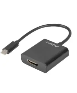 Lanberg адаптер USB CM - HDMI F 15cm черен