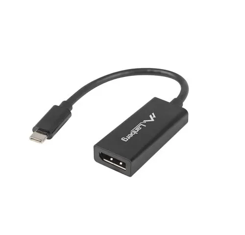 Lanberg адаптер USB CM - Displayport F 15cm черен