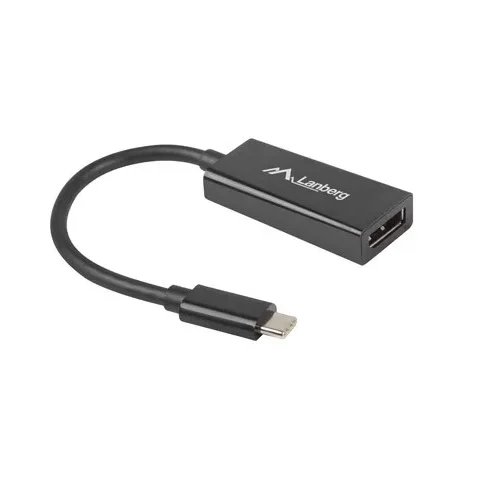 Alternative view of Lanberg адаптер USB CM - Displayport F 15cm черен