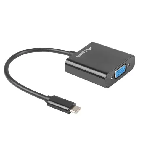 Alternative view of Lanberg адаптер USB CM - VGA F 15cm черен