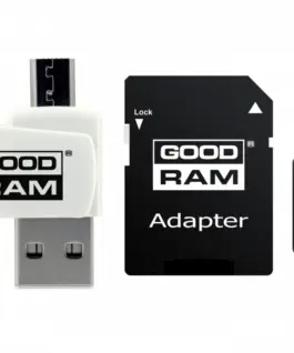 Alternative view of GOODRAM microSDHC card 16GB CL10 + адаптер + reader