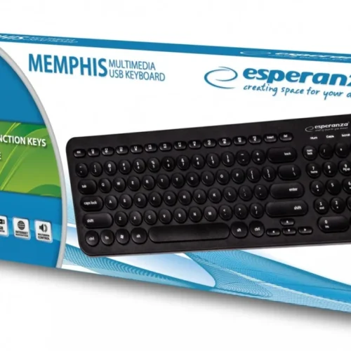 Alternative view of Esperanza Multimedia Wiчервен USB клавиатура MEM