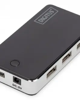 Digitus HUB 7-port USB2.0 incl. захранващ блок черен