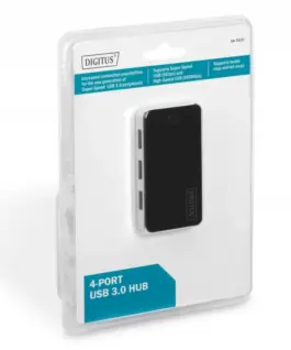 Digitus USB 3.0 Hub 4-port черен