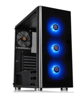 Alternative view of Thermaltake кутия за компютър V200 Tempeчервен Glass RGB черен