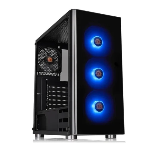 Alternative view of Thermaltake кутия за компютър V200 Tempeчервен Glass RGB черен