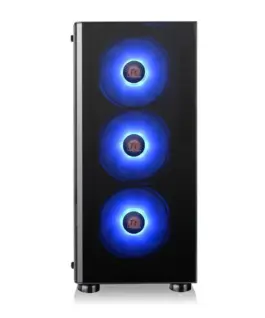 Thermaltake кутия за компютър V200 Tempeчервен Glass RGB