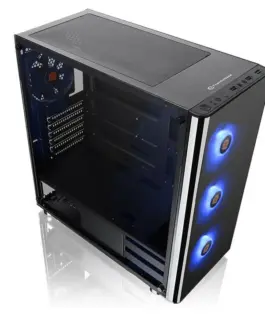 Thermaltake кутия за компютър V200 Tempeчервен Glass RGB