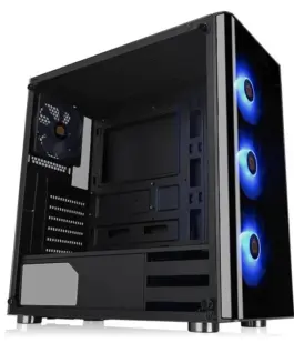 Thermaltake кутия за компютър V200 Tempeчервен Glass RGB