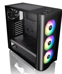 Thermaltake кутия за компютър View 23 Tempeчервен Glass ARGB черен