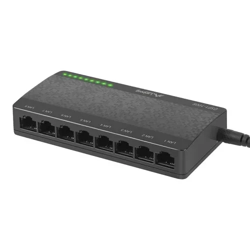 Alternative view of Lanberg Switch DSP1-1008 8-PORT 1GM/S DESKTOP DSP1-1008