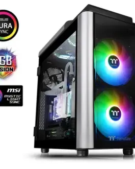 Thermaltake кутия за компютър Level 20 GT ARGB E-ATX Full Tower Tempeчервен Glass -