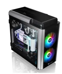 Alternative view of Thermaltake кутия за компютър Level 20 GT ARGB E-ATX Full Tower Tempeчервен Glass - черен