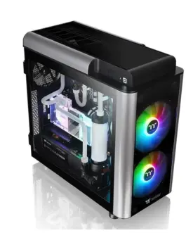 Alternative view of Thermaltake кутия за компютър Level 20 GT ARGB E-ATX Full Tower Tempeчервен Glass - черен