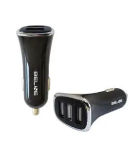 Beline зарядно за кола 3xUSB 4A черен