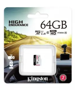 Alternative view of Kingston microSD card 64GB Endurance 95/30MB/s C10 A1 UHS-I