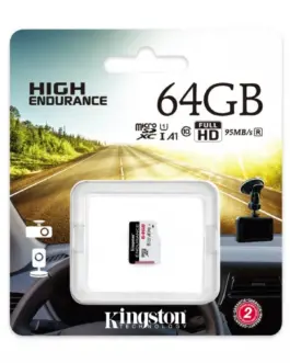 Alternative view of Kingston microSD card 64GB Endurance 95/30MB/s C10 A1 UHS-I