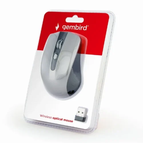 Gembird Wireless optical mouse черен-spaceсив