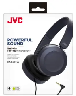 Alternative view of JVC слушалки HA-S31M blue